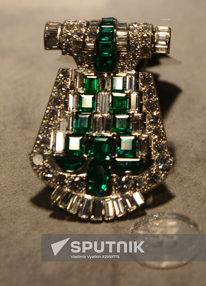 Sotheby's auction house jewelry presentation in Moscow
