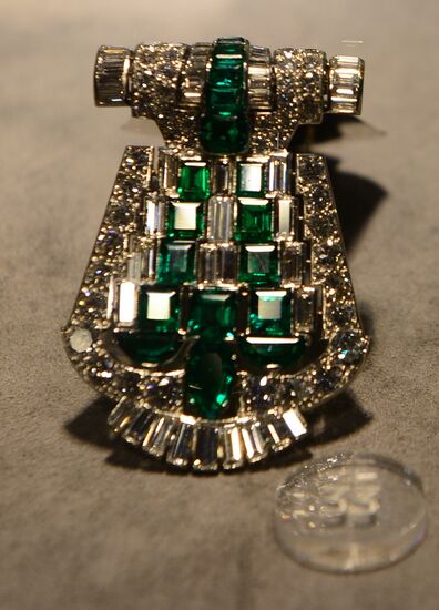 Sotheby's auction house jewelry presentation in Moscow