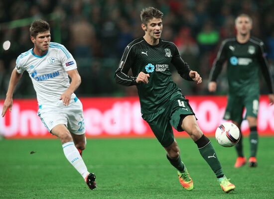 Football. Europa League. Krasnodar vs. Schalke 04