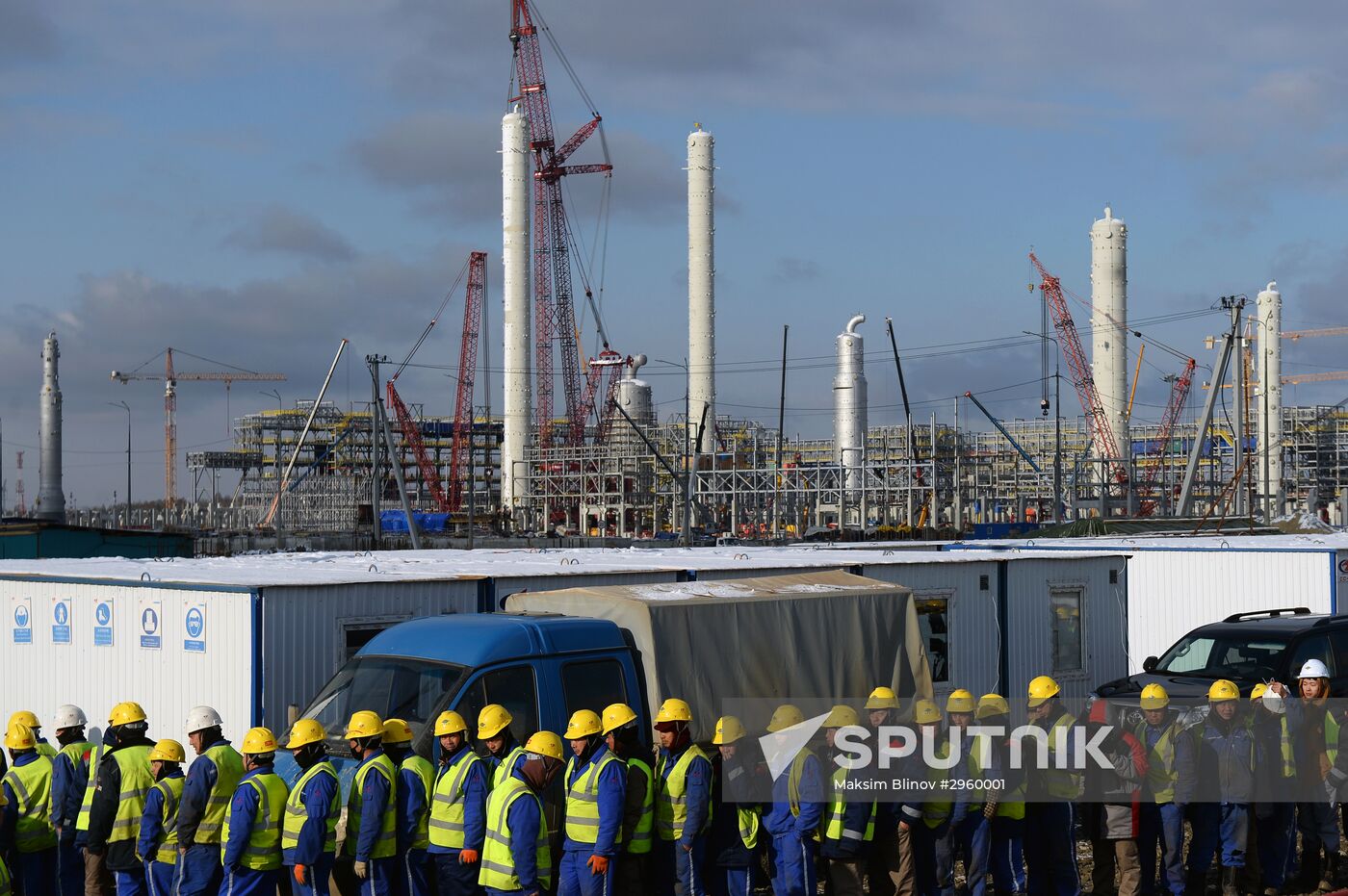 Petrochemical plant construction in Tobolsk
