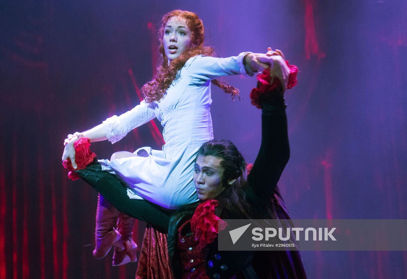 Dance of the Vampires musical rehearsal