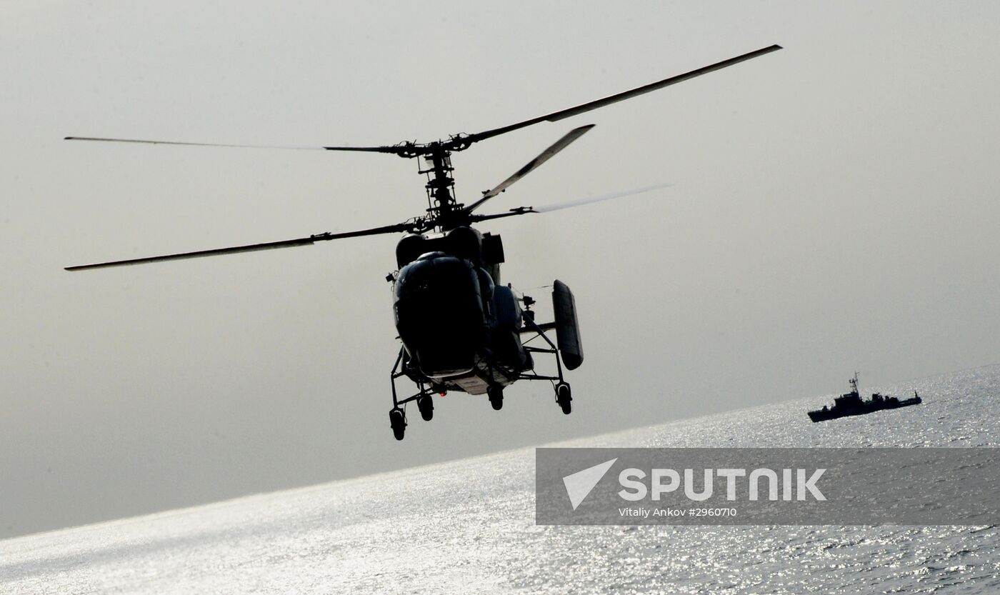 Pacific Fleet's sea rescue service holds drill