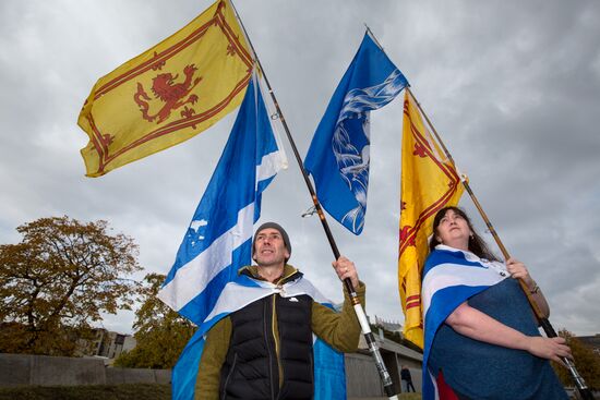 March and rally for Scotland's independence in Edinburgh