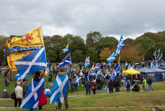 March and rally for Scotland's independence in Edinburgh