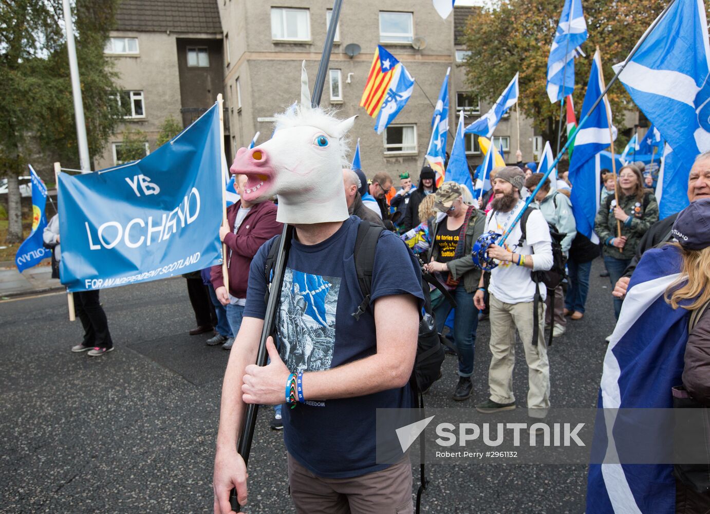 March and rally for Scotland's independence in Edinburgh