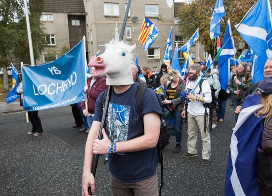 March and rally for Scotland's independence in Edinburgh