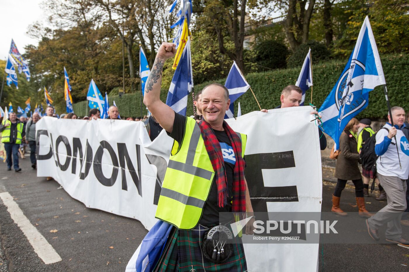 March and rally for Scotland's independence in Edinburgh