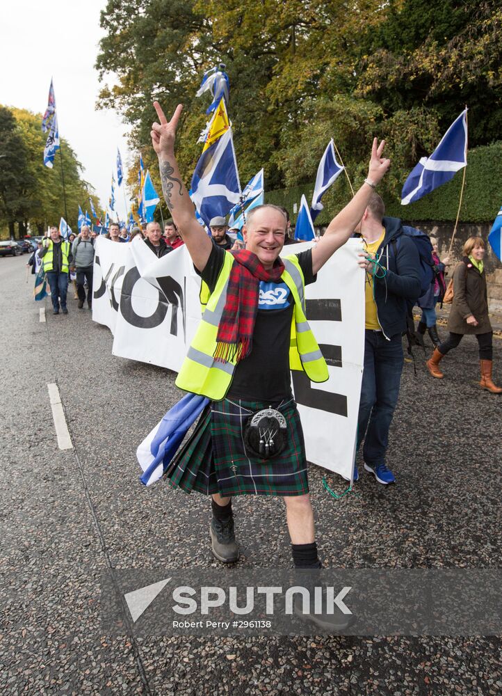 March and rally for Scotland's independence in Edinburgh