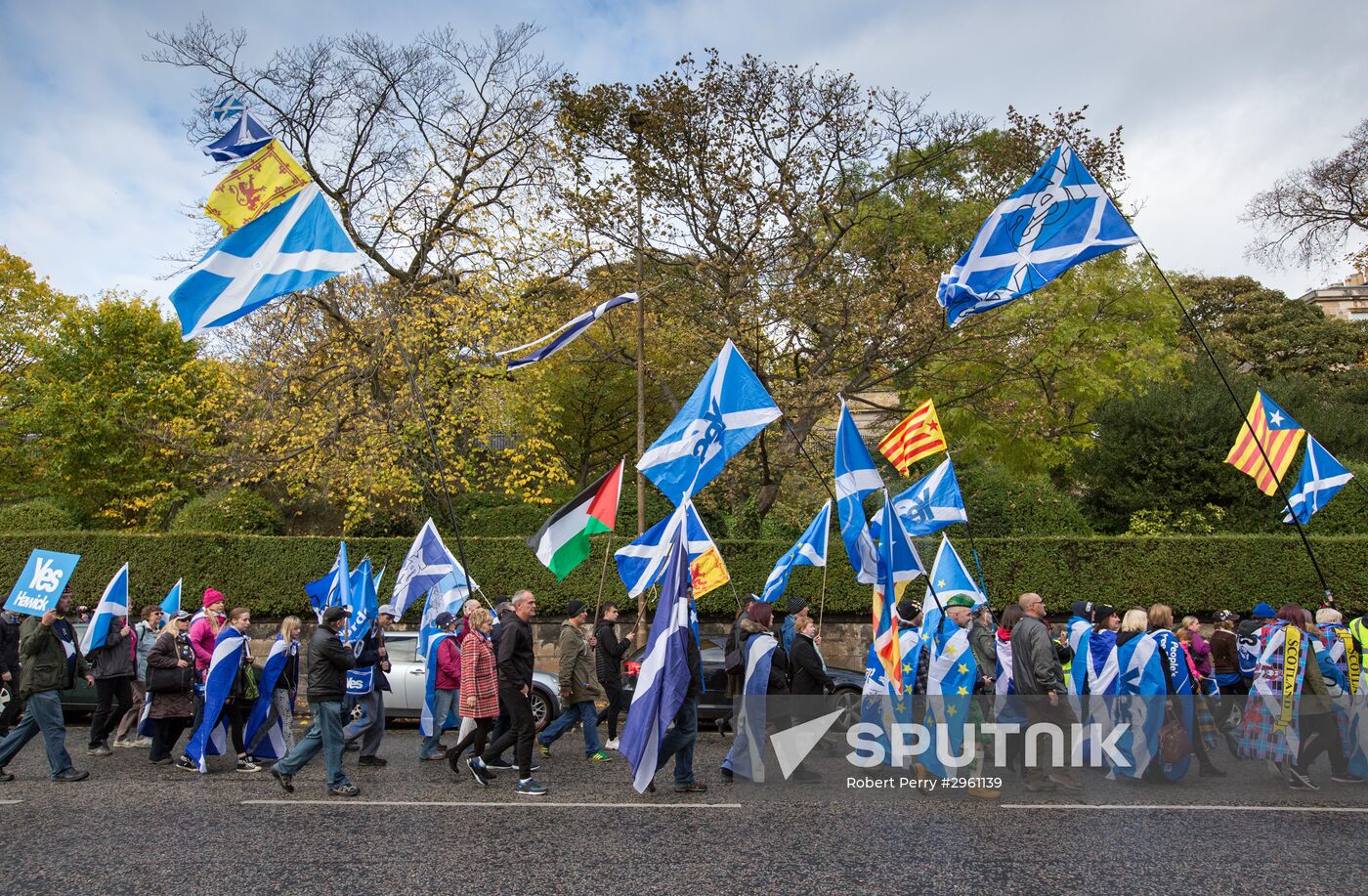 March and rally for Scotland's independence in Edinburgh