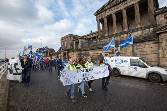 March and rally for Scotland's independence in Edinburgh