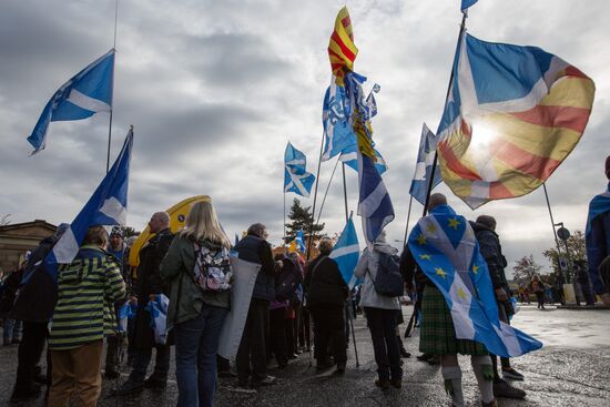 March and rally for Scotland's independence in Edinburgh