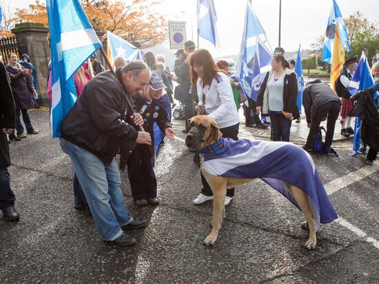 March and rally for Scotland's independence in Edinburgh