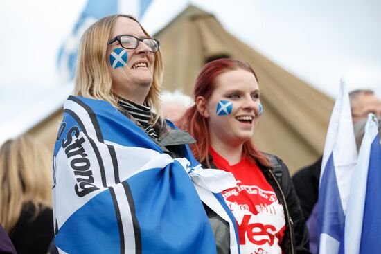 March and rally for Scotland's independence in Edinburgh