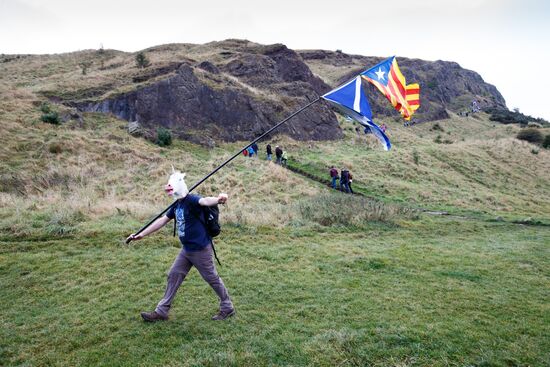 March and rally for Scotland's independence in Edinburgh