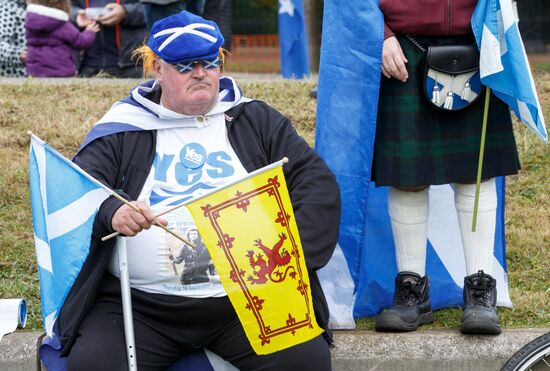 March and rally for Scotland's independence in Edinburgh