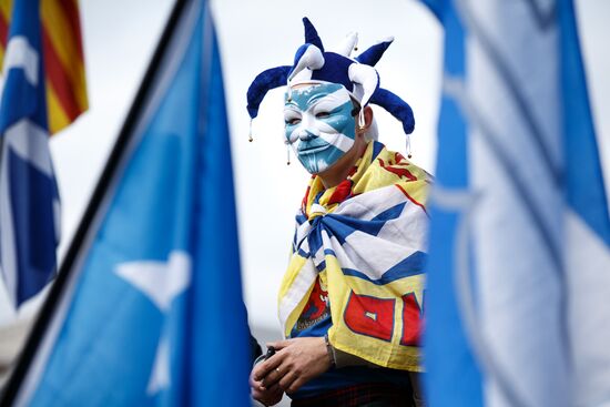 March and rally for Scotland's independence in Edinburgh