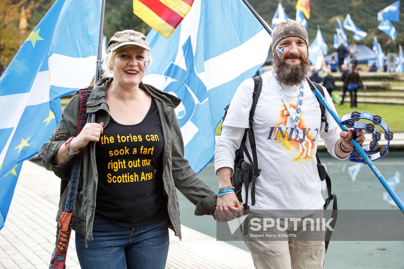 March and rally for Scotland's independence in Edinburgh