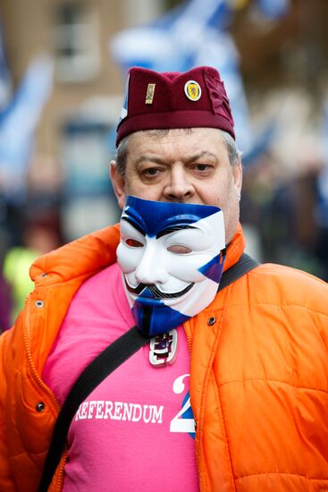 March and rally for Scotland's independence in Edinburgh