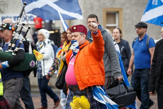 March and rally for Scotland's independence in Edinburgh