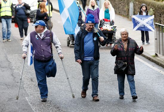 March and rally for Scotland's independence in Edinburgh