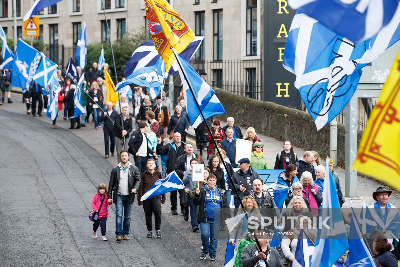 March and rally for Scotland's independence in Edinburgh