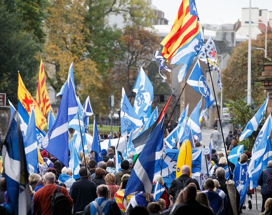 March and rally for Scotland's independence in Edinburgh