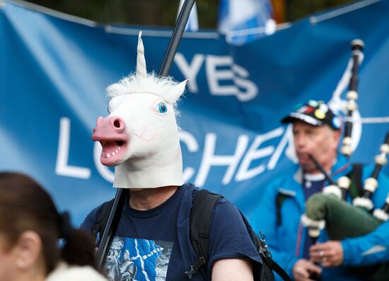 March and rally for Scotland's independence in Edinburgh