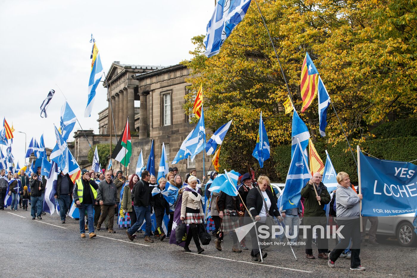 March and rally for Scotland's independence in Edinburgh