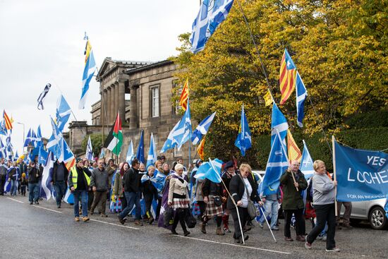 March and rally for Scotland's independence in Edinburgh