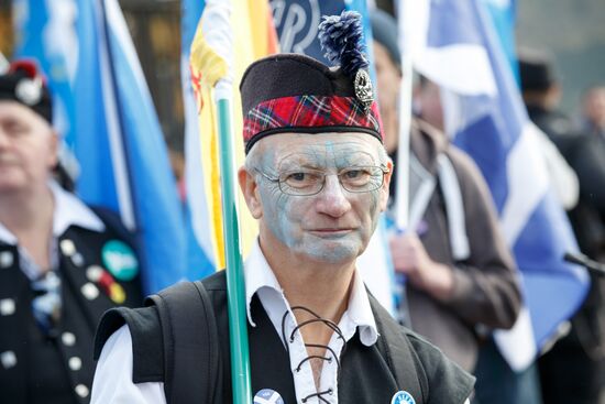 March and rally for Scotland's independence in Edinburgh