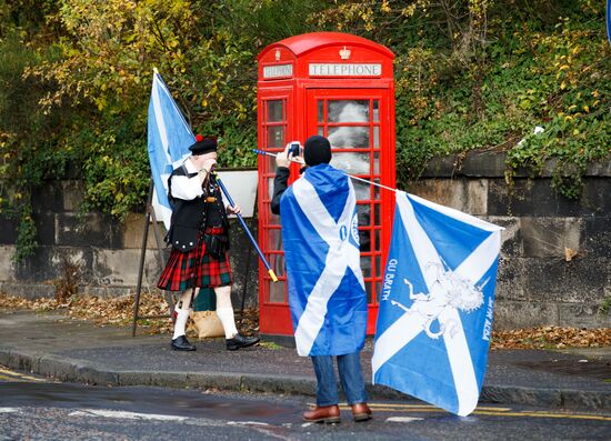 March and rally for Scotland's independence in Edinburgh