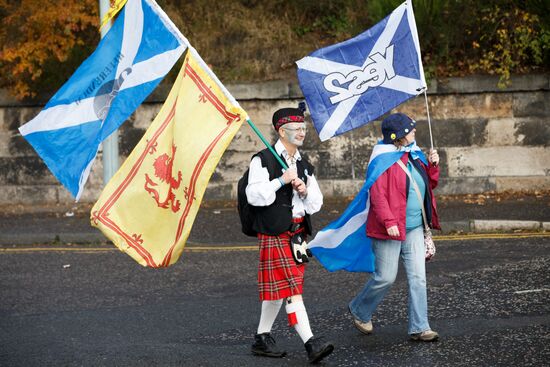 March and rally for Scotland's independence in Edinburgh