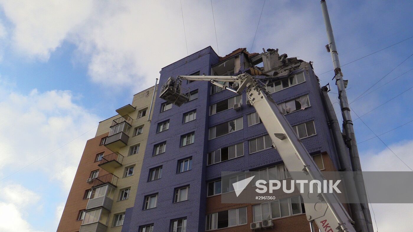 Gas explosion in residential house in Ryazan