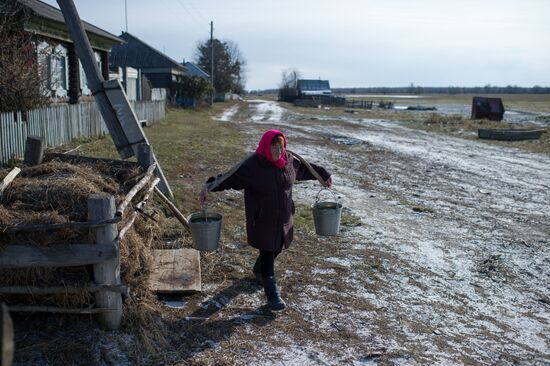 Schoolboy Aidar Koldashev from Sibilyakovo village, Omsk region