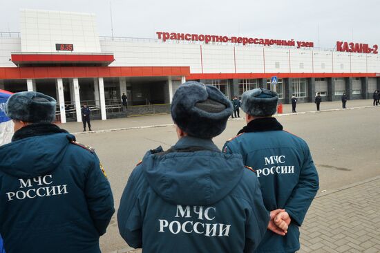 Firefighting exercise in Kazan