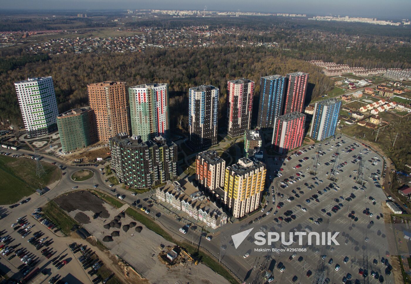 New residential areas in Moscow suburbs