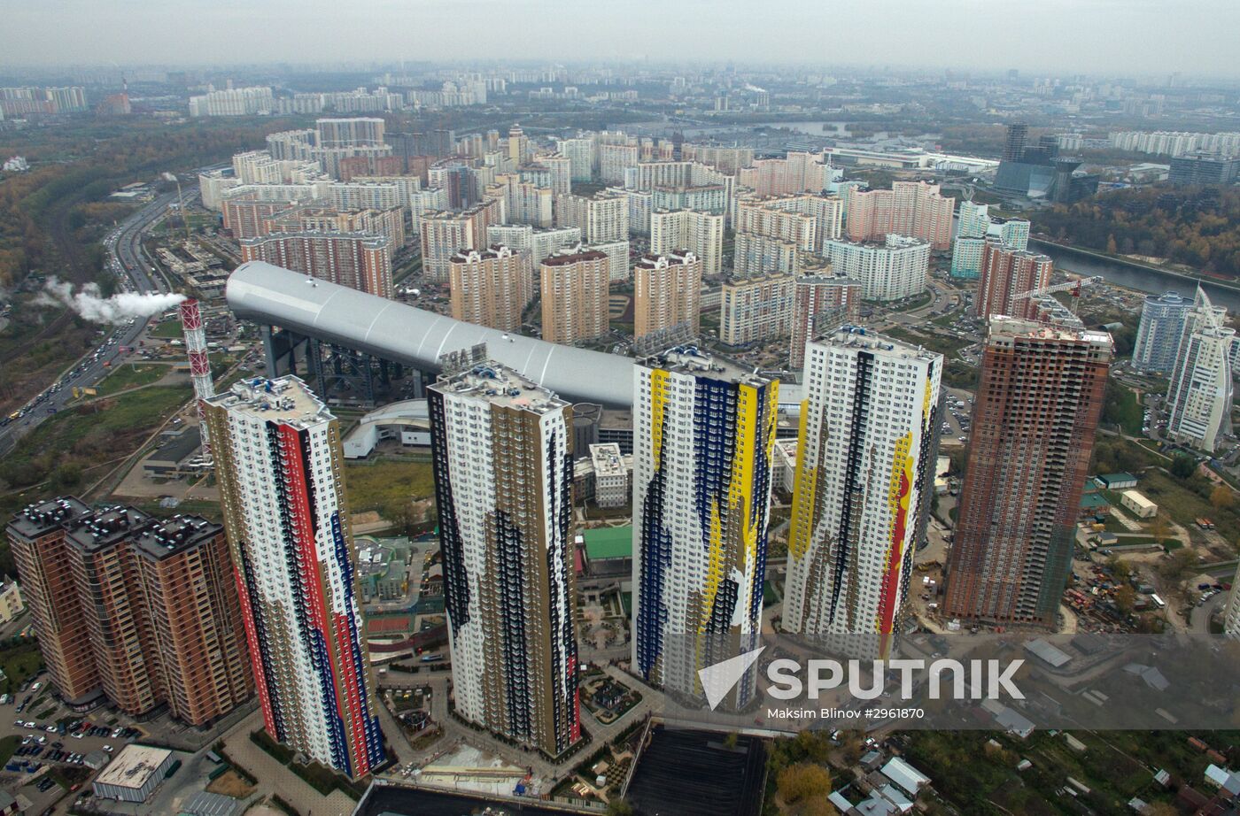 New residential areas in Moscow suburbs