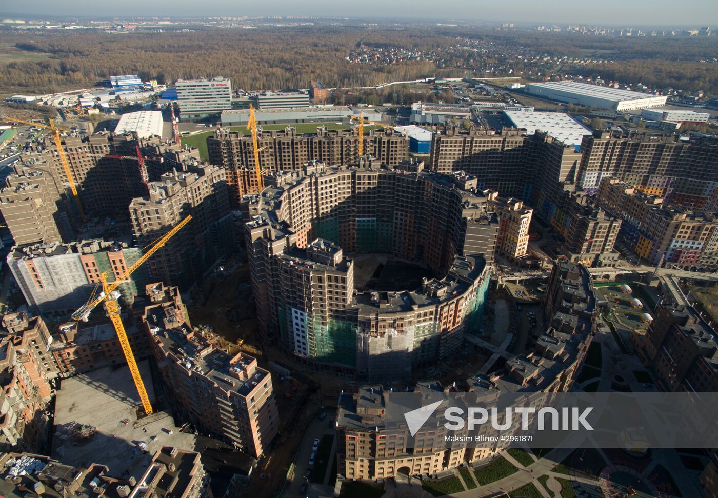 New residential areas in Moscow suburbs