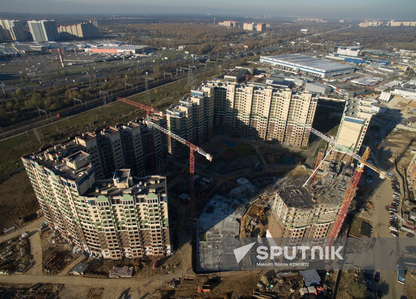 New residential areas in Moscow suburbs