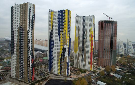 New residential areas in Moscow suburbs