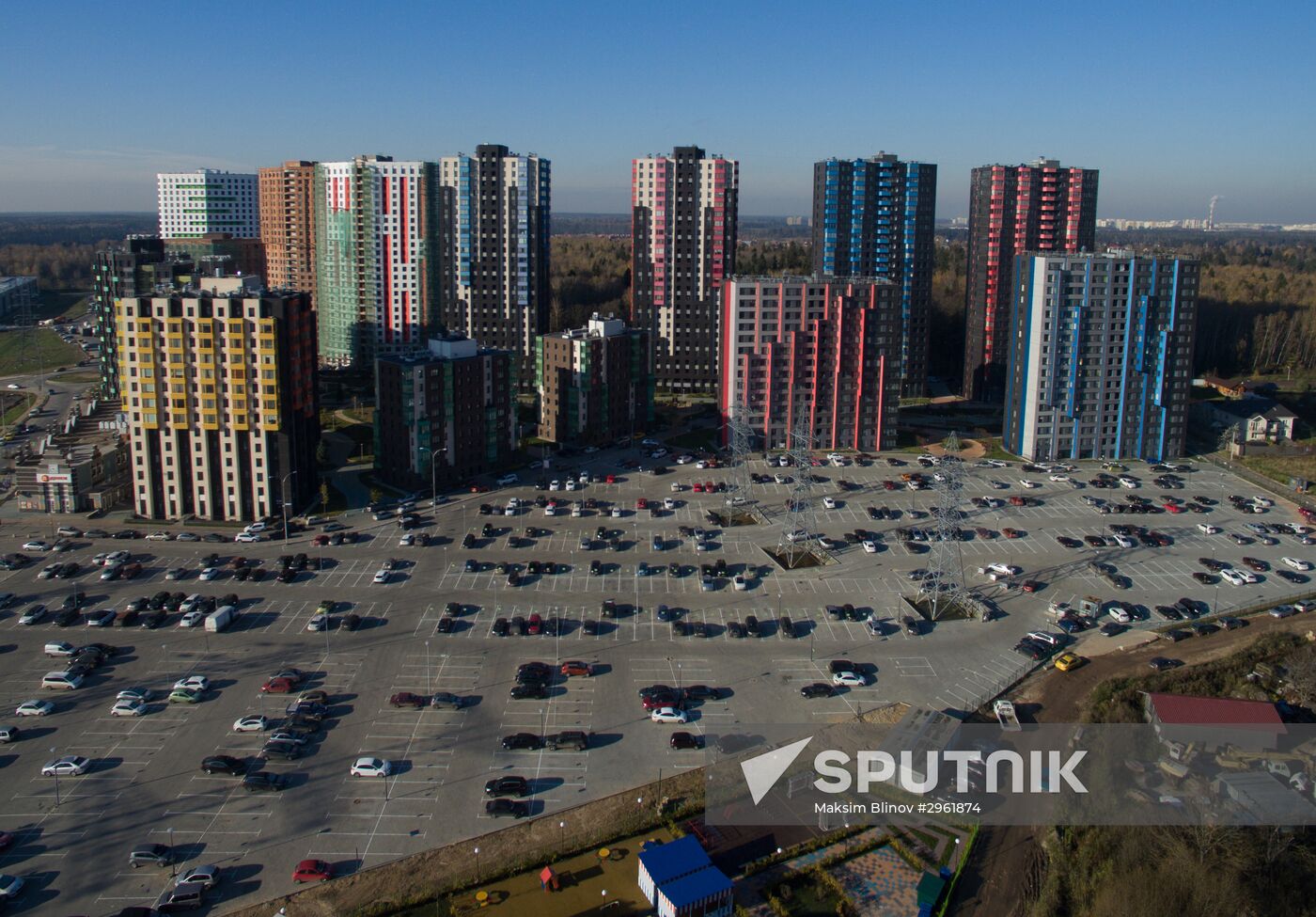 New residential areas in Moscow suburbs