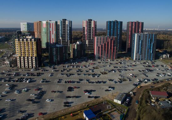 New residential areas in Moscow suburbs