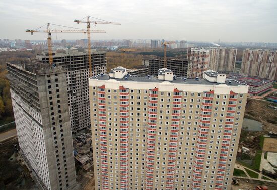 New residential areas in Moscow suburbs