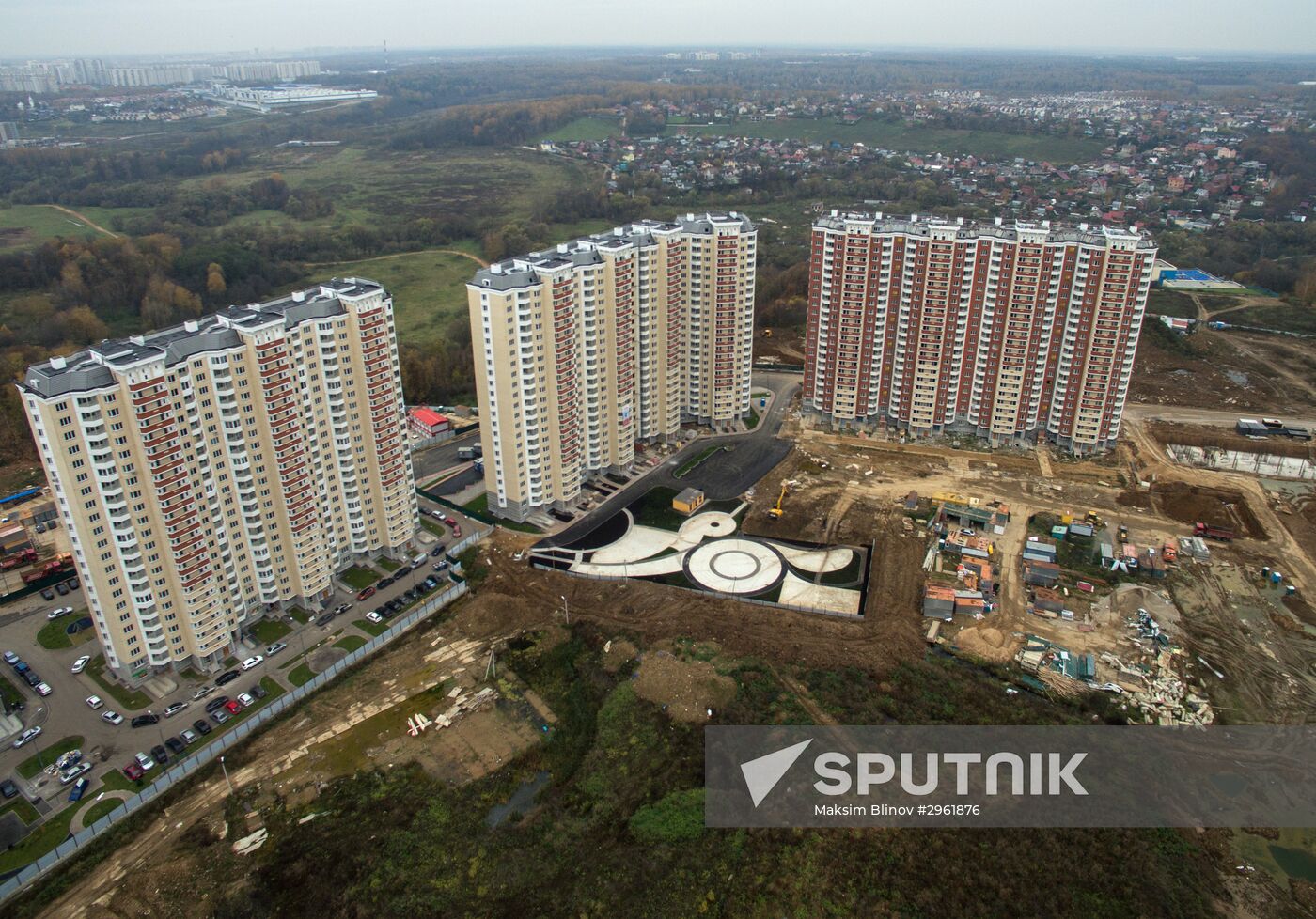 New residential areas in Moscow suburbs