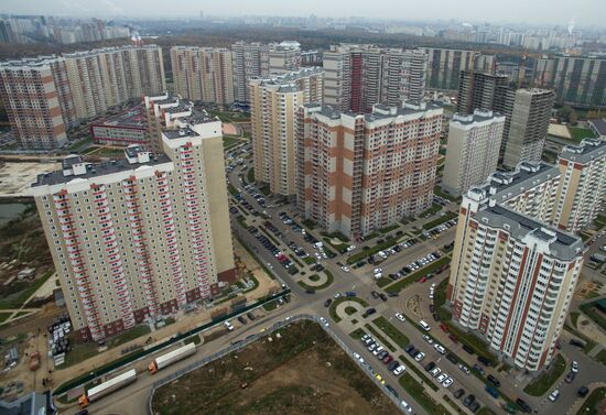 New residential areas in Moscow suburbs