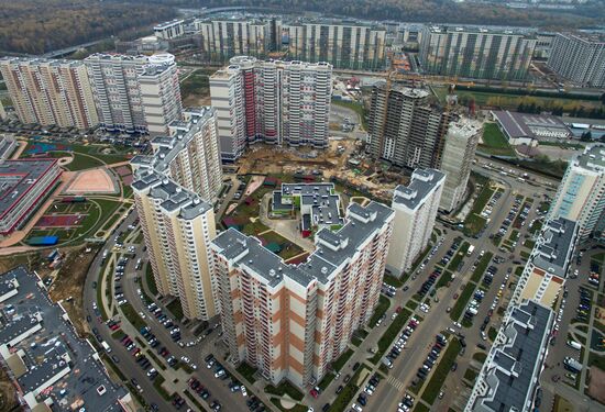 New residential areas in Moscow suburbs