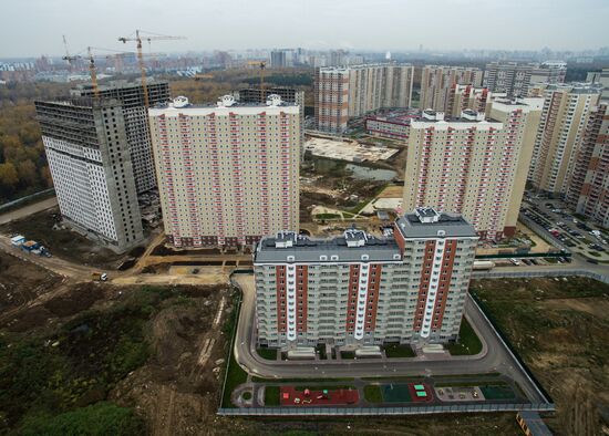 New residential areas in Moscow suburbs