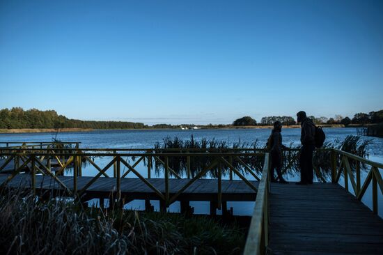 Curonian Spit national park in Kaliningrad Region