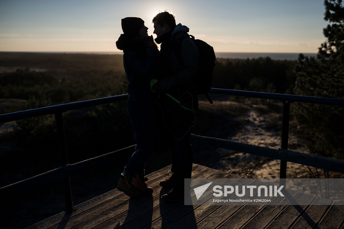 Curonian Spit national park in Kaliningrad Region