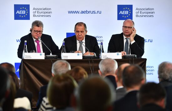 Sergey Lavrov meets with members of the Association of European Businesses